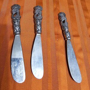 Vintage Silver-Plated Cheese Spreaders